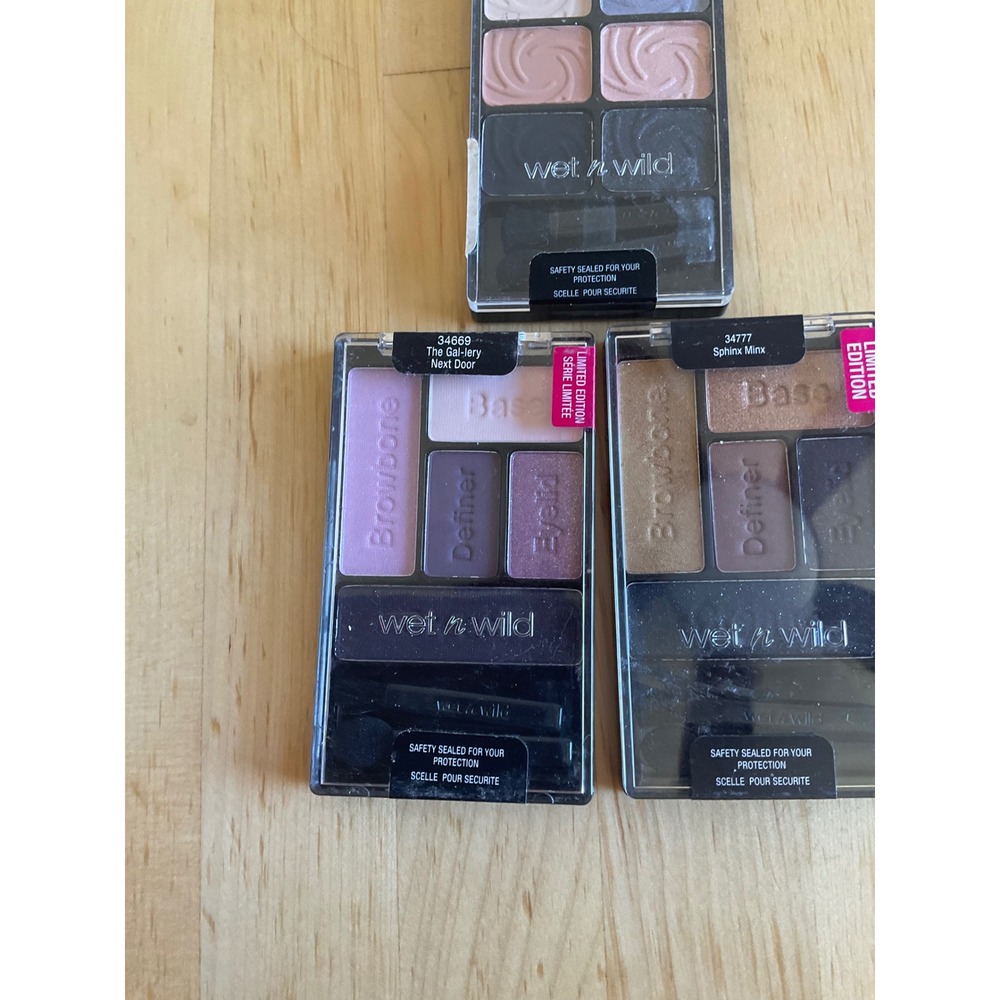 Wet n Wild Color Icon Eyeshadow Palette Lot 3 Greed Sphinx Minx Gal-lery - Picture 3 of 7